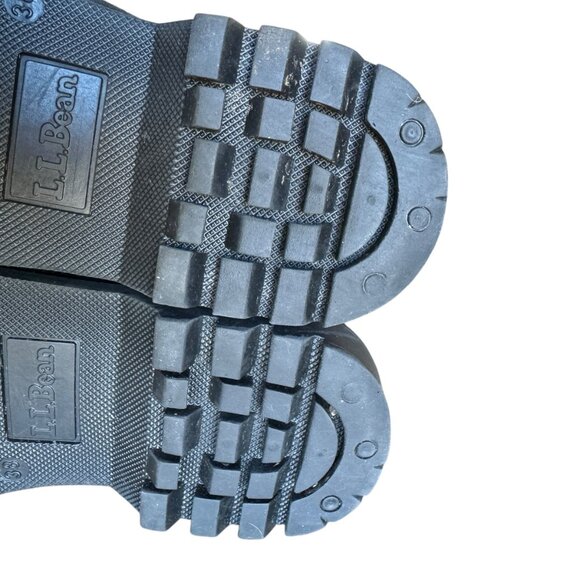 Vtg L.L.Bean Suede Wool Lace Up Ankle Boots Embroidered Italy Made Nordic Style - Picture 9 of 16